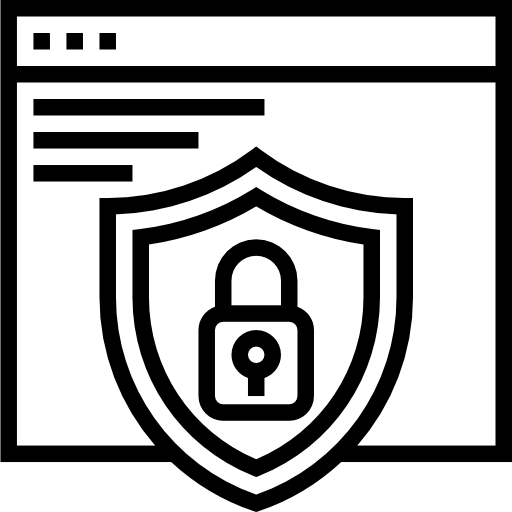 padlcok on a web browser view