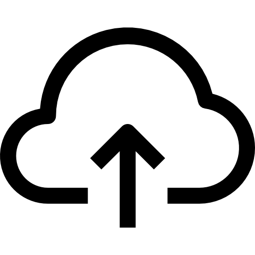 cloud with an arrow pointing up